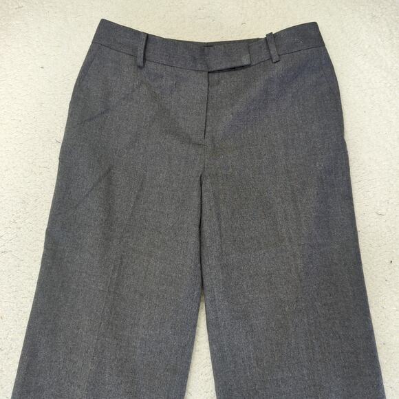 Talbots Heritage Wool Stretch Trouser Pants Gray Women's Size 8 Wide Leg Lined - Picture 3 of 8